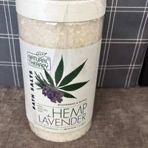 Hemp Lavender Bath Salts - White